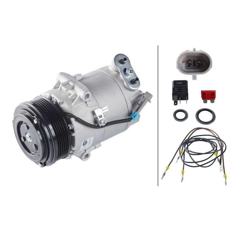 Hella Air Conditioning Compressor fits Opel Astra H 2004-2014 1.7