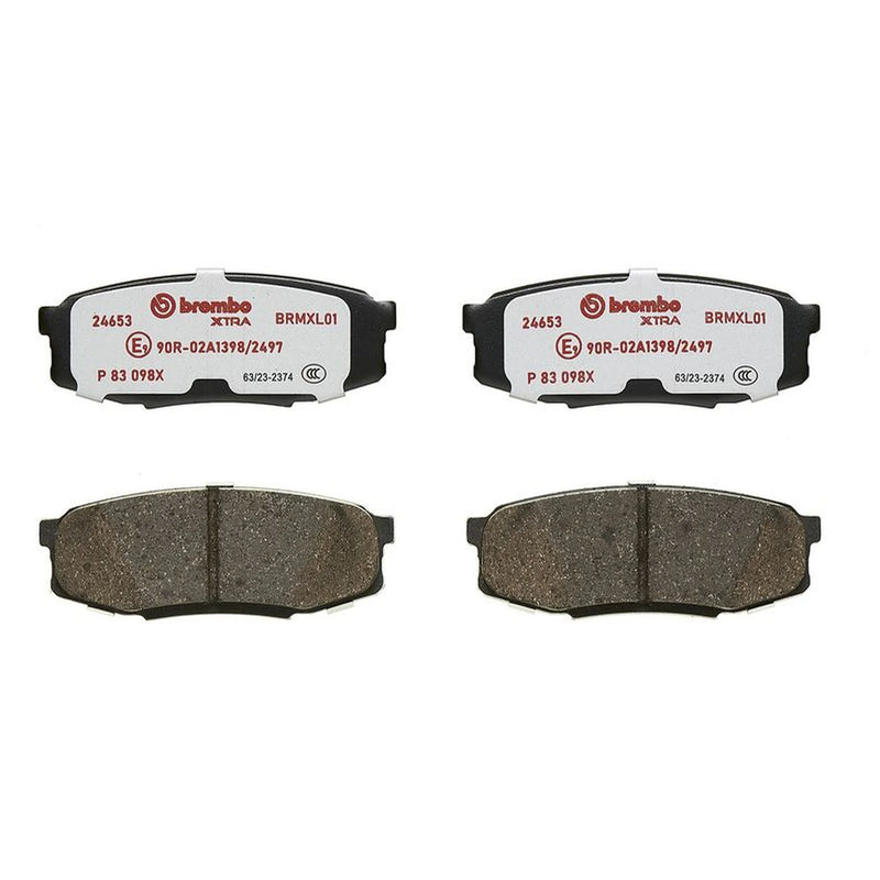 Brembo 4 x Rear Brake Pad Set fits Hyundai Xg 2003-2005