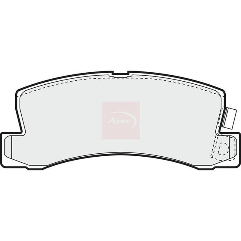 Apec Rear Brake Pad Set fits Toyota Camry 1982-2001 1.8 2.0 2.2 2.5 3.0