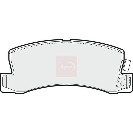 Apec Rear Brake Pad Set fits Toyota Camry 1982-2001 1.8 2.0 2.2 2.5 3.0