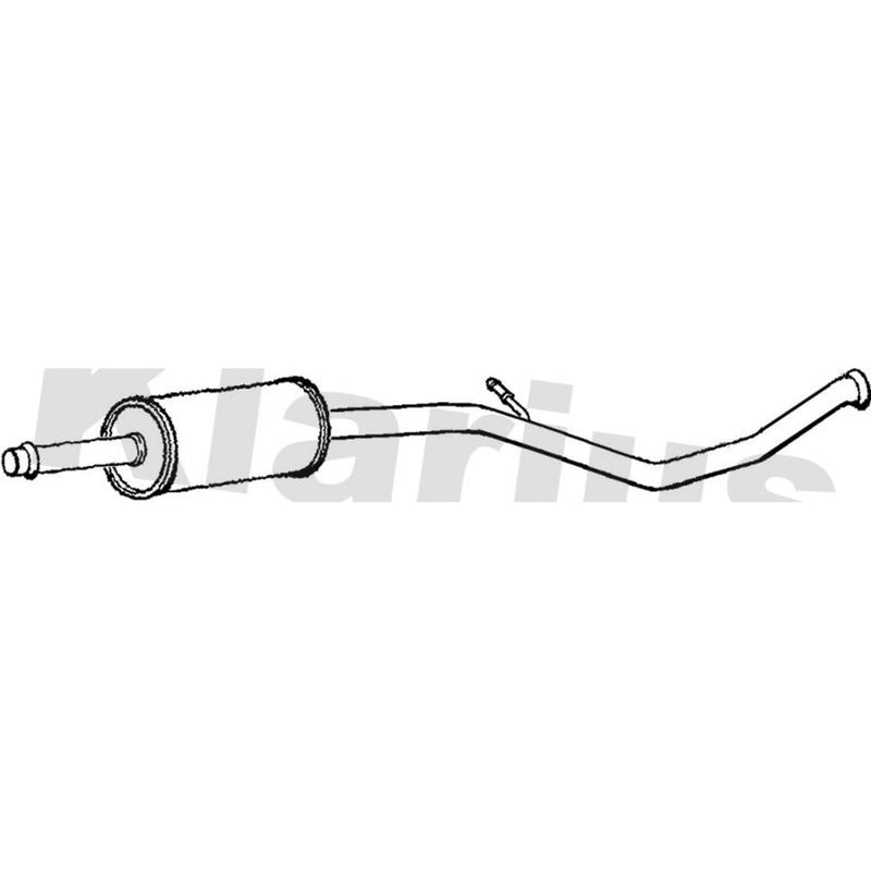 Klarius Box With Centre Pipe Centre fits Citroën C4 I 2004-2007 2.0