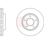 Apec 2 x Vented Brake Discs fits Mitsubishi L200 / Triton 2007-2015 2.5