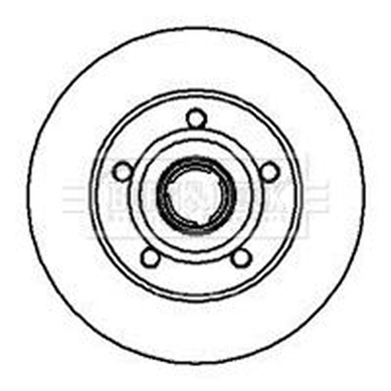 Borg & Beck Front & Rear Brake Discs & Pads fits Audi A4 B5 1995-2001
