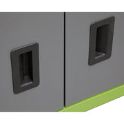 Sealey Topchest & Rollcab Combination 6 Drawer with Ball-Bearing Slides Hi-Vis G Sealey - Dynamic Drive