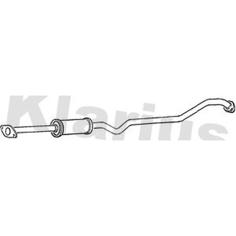 Klarius Box With Centre Pipe Centre fits Nissan Almera Tino 2000-2006 1.8
