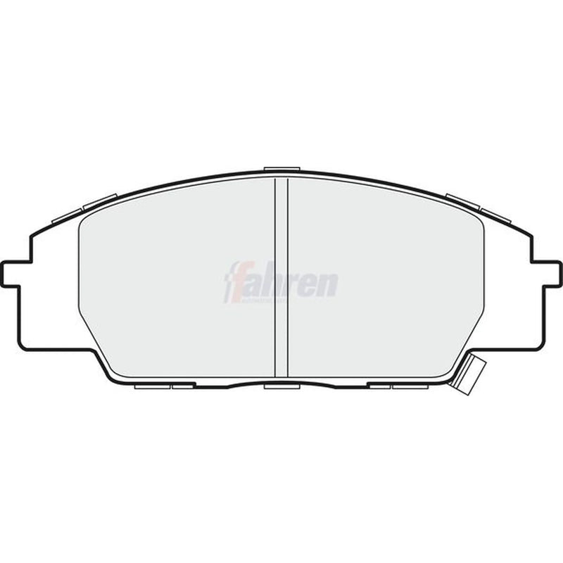 Fahren Front Brake Vented Discs & Pads fits Honda Civic VII 2001-2005 2.0