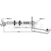 Borg & Beck Brake Hydraulic Hose Line Right BBH6805