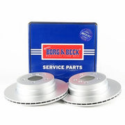 Borg & Beck Front Vented & Rear Vented Brake Discs & Pads fits BMW X5 2013-2018