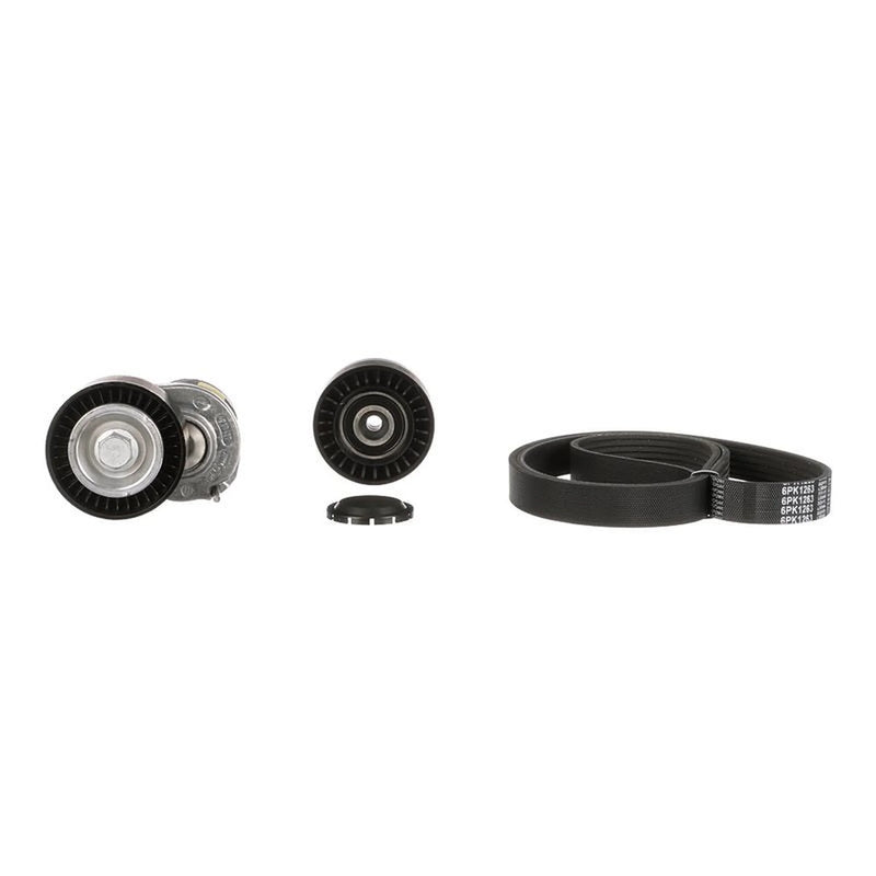 Gates V-Ribbed Belt Set fits Audi A4 Allroad B8 2009-2016 2.0