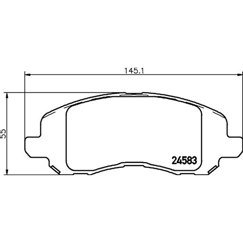 DON Front & Rear Pads fits Mitsubishi Eclipse IV 2005-2012 2.4 3.8