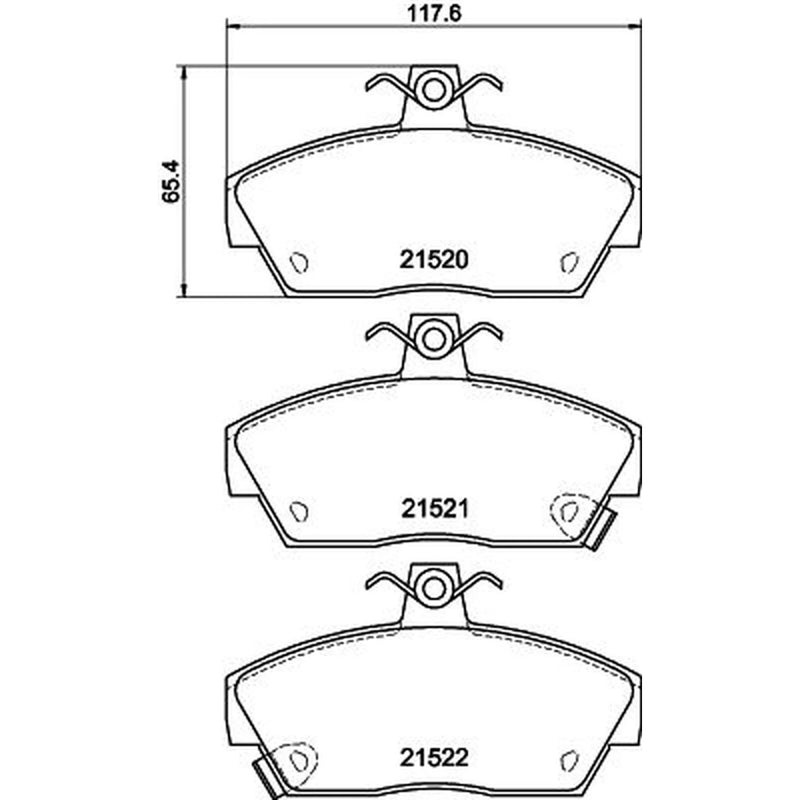 Mintex Front Brake Discs & Pads fits Rover 400 Tourer 1993-1998 1.8
