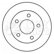 Key Parts Rear Brake Solid Discs & Pads fits Nissan Primera 2002-2008