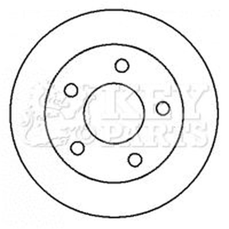 Key Parts Rear Brake Solid Discs & Pads fits Nissan Primera 2002-2008