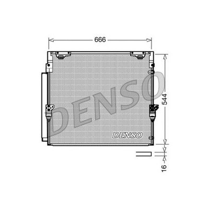Denso Air Conditioning Condenser fits Toyota Land Cruiser 200 2007-2008 4.5 4.7