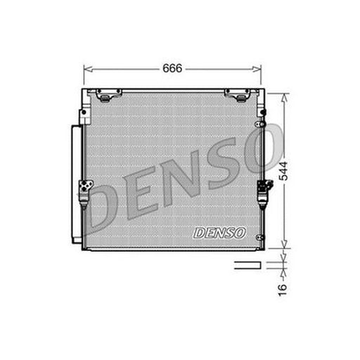 Denso Air Conditioning Condenser fits Toyota Land Cruiser 200 2007-2008 4.5 4.7