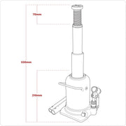 Viking Viking Telescopic Bottle Jack 10 Tonne PTBJ10S Viking - Dynamic Drive