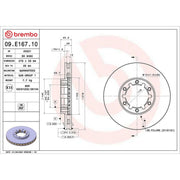 Brembo 2 x Internally Vented Front Brake Discs 09.E167.10-x2