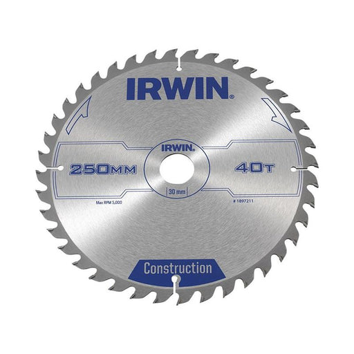 Irwin® General Purpose Table & Mitre Saw Blade 250 x 30mm x 40T ATB IRWIN® - Dynamic Drive