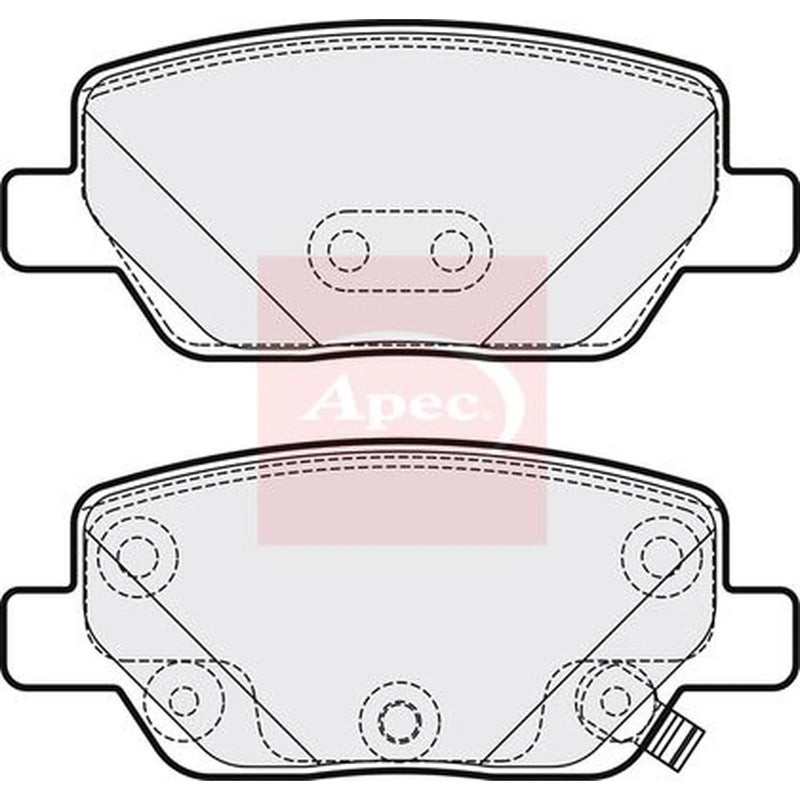 Apec Rear Brake Pad Set PAD2173