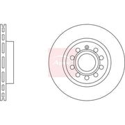 Apec Front Vented & Rear Vented Brake Discs & Pads fits VW Mpv 2004-2010 2.0