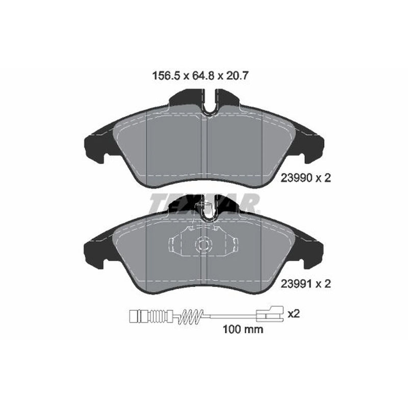 Textar Front Brake Pad Set 2399002