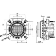 Hella Headlamp De-Zf Di Md12/24 1F0 Right 1F0 011 988-181 7700228 1F0 011