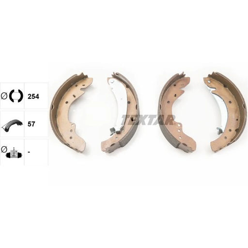 Textar Brake Shoe Set Axle Kit 91047900