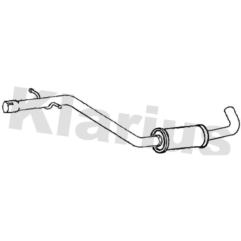 Klarius Box With Centre Pipe Centre fits Seat Altea 2010-2015 1.2
