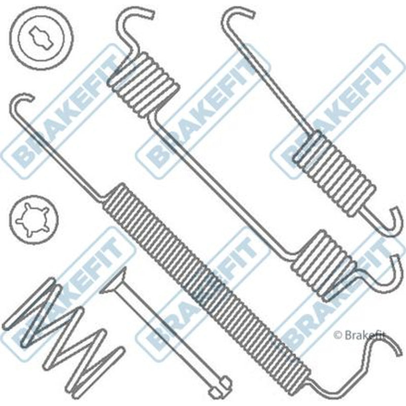 Apec Brake Shoe Accessory Kit Rear fits Chevrolet Aveo 2011-2015 1.2 1.3 1.4