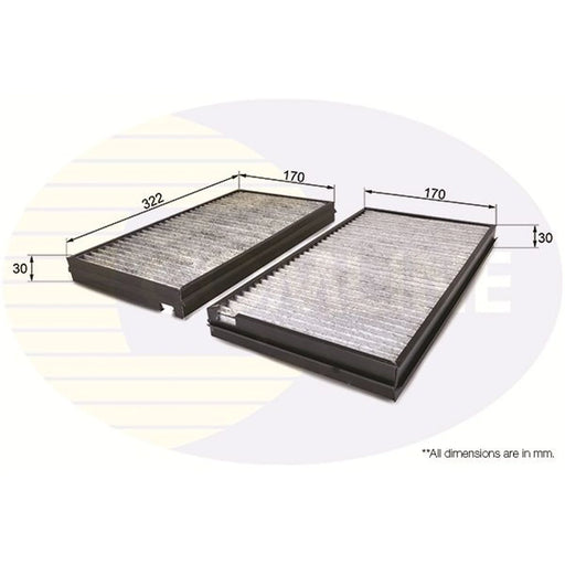 Comline Cabin Air Filter (Pollen Filter) fits Alpina B5 2005-2010 4.4