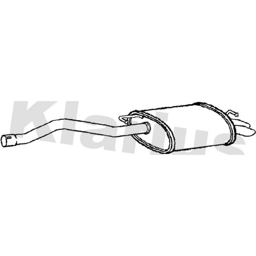 Klarius Box With Tail Pipe Rear fits VW Multivan 2003-2009 1.9