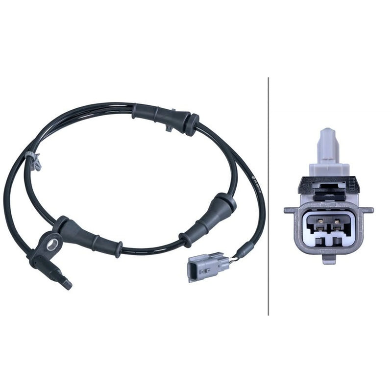 Hella ABS Wheel Speed Sensor Rear 6PU 358 417-311