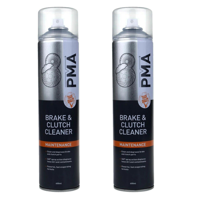 2 x PMA Brake And Clutch Cleaner Degreaser Aerosol Professional Spray 600ml BRCL PMA - Dynamic Drive