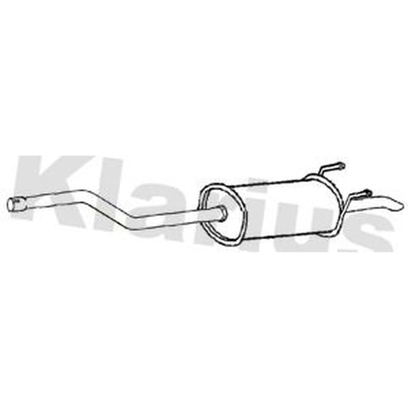 Klarius Box With Tail Pipe Rear fits Opel Astra K Sports Tourer 2016-2018 1.4