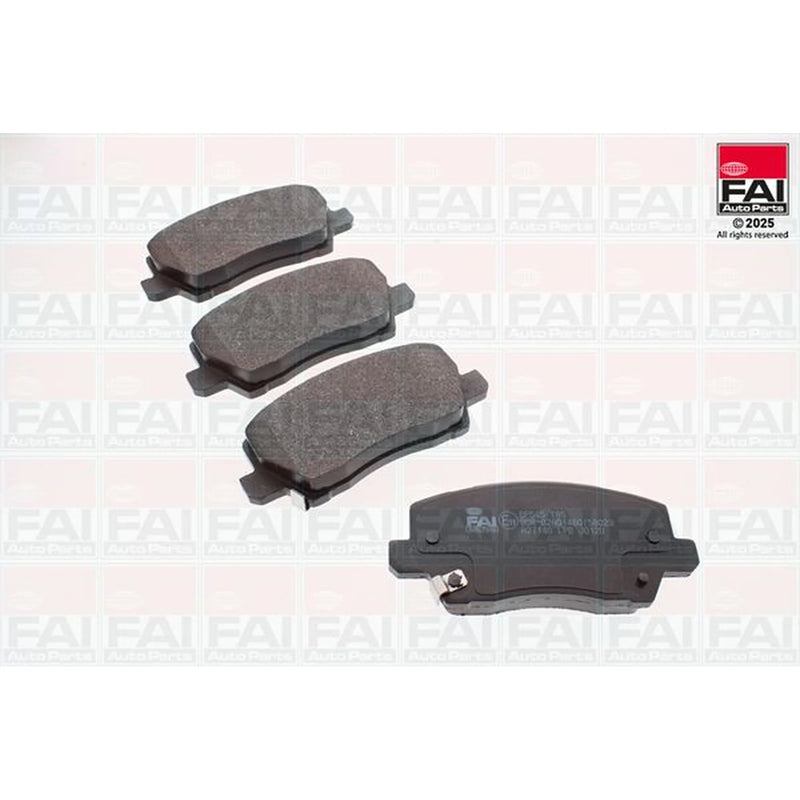 FAI Front Brake Pad Set fits Kia Picanto III 2017-2018 1.0 1.2