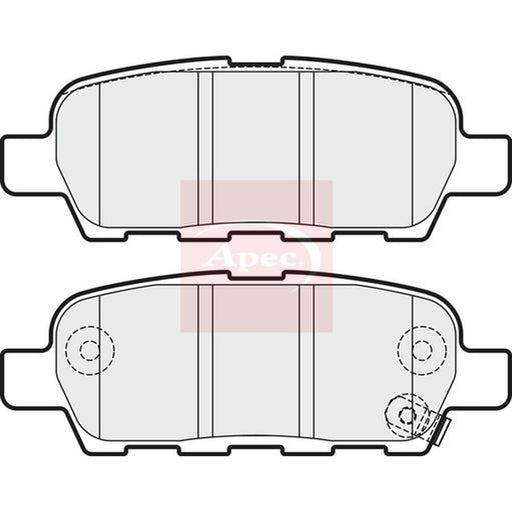 Apec Rear Brake Pad Set fits Nissan Altima 2006-2013 3.5