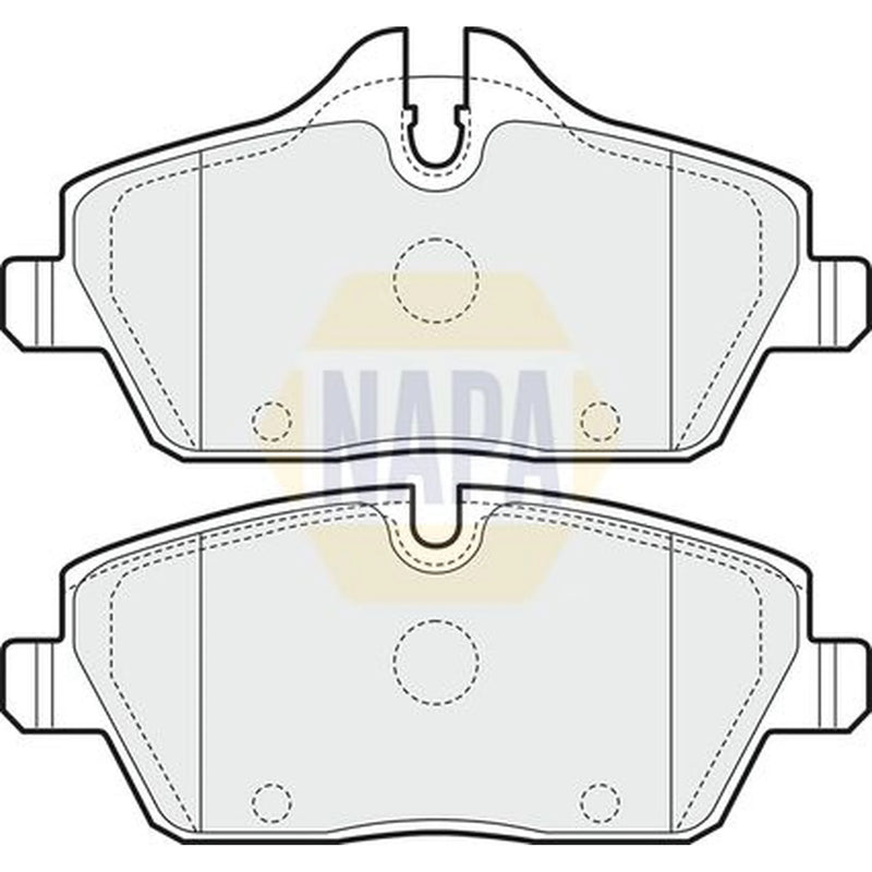 NAPA Front Brake Vented Discs & Pads fits BMW 1 2004-2011