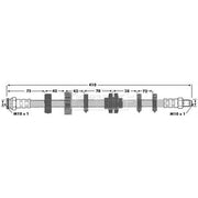 Borg & Beck Brake Hydraulic Hose Line Front Right BBH6640