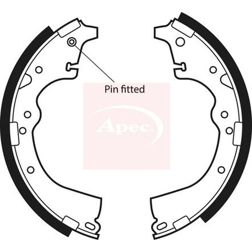 Apec Brake Shoe Set Axle Kit fits Toyota Crown 1980-1983 2.8