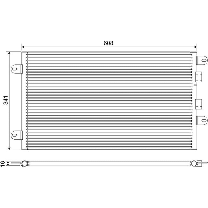 Valeo Air Conditioning Condenser 817463