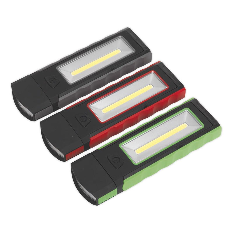 Sealey Magnetic Pocket Light 3W + 0.5W COB LED Display Box of 12 LED4101DB Sealey - Dynamic Drive