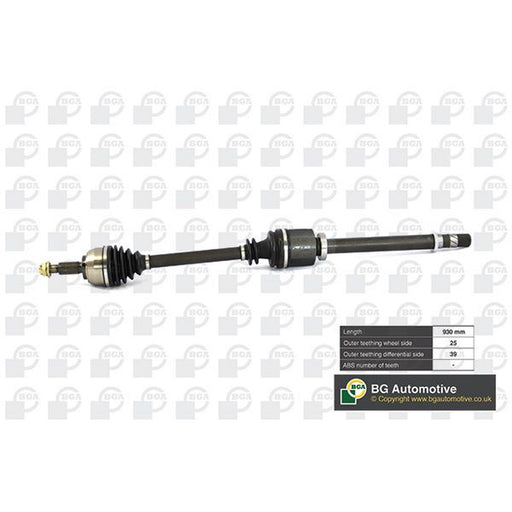 BGA CV Drive Shaft Driveshaft Front Right fits Renault Grand Scénic II 2004-2009