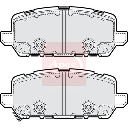Apec Rear Brake Pad Set fits Honda E:NY1 2023 on