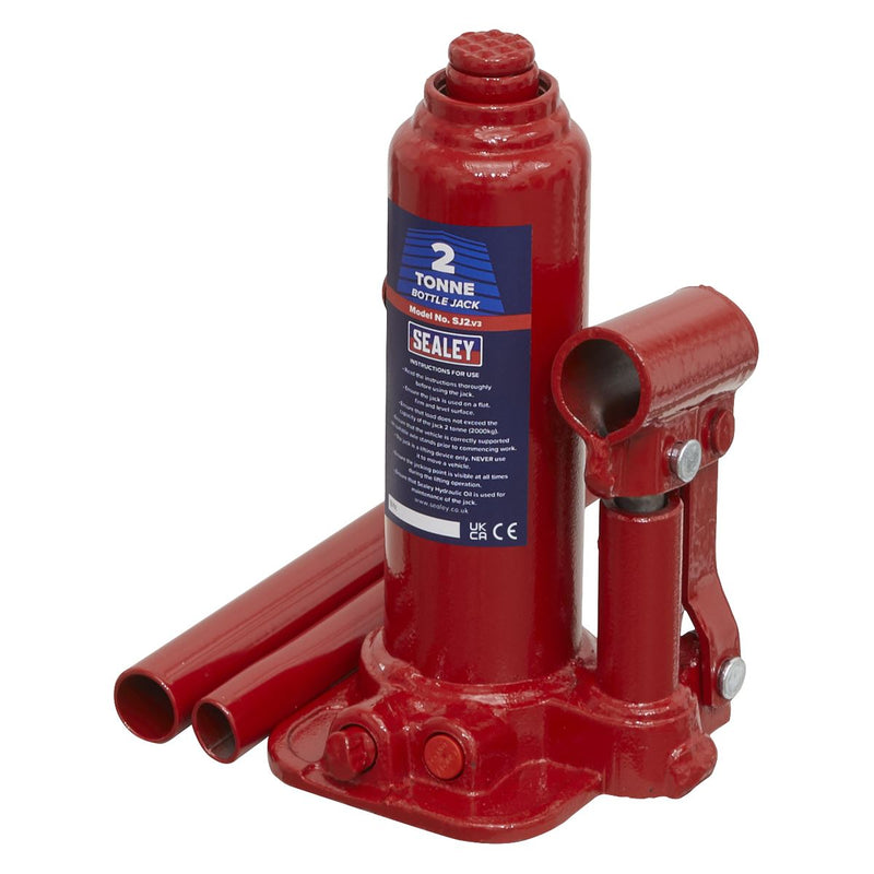 Sealey Bottle Jack 2 Tonne SJ2 Sealey - Dynamic Drive