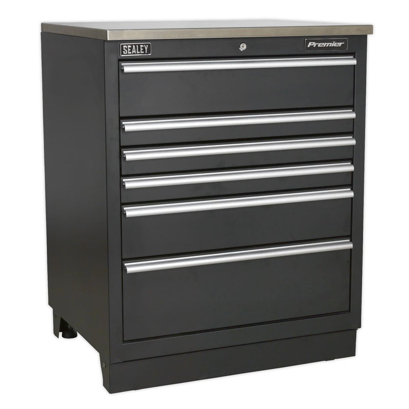 Sealey Premier Premier Storage System with Oak Worktop 2.5m APMSCOMBO1W Sealey Premier - Dynamic Drive