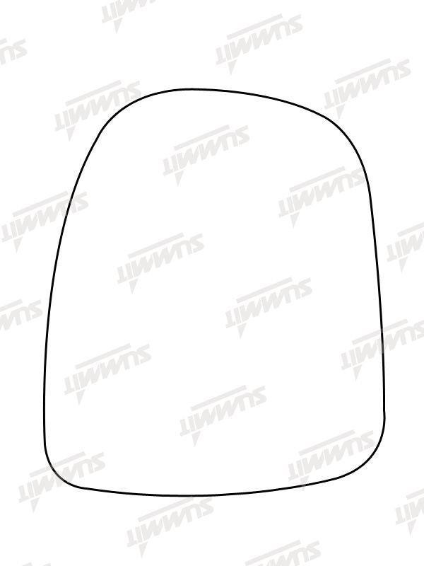 Summit Heated Base Plate With Commercial Mirror Glass fits Vauxhall Vivaro LHS Summit - Bars 4 Cars