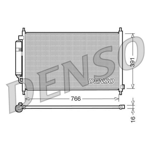 Denso Air Conditioning Condenser fits Honda Fr-V 2005-2009 1.8 2.0