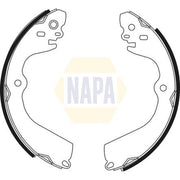 NAPA Brake Shoe Set Axle Kit fits Nissan NV200 2010-2011 1.5 1.6