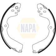 NAPA Brake Shoe Set Axle Kit NBS1079