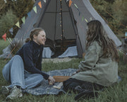 Easy Camp Rands Tipi Tent Dark Sand 8 Person Easy Camp - Dynamic Drive